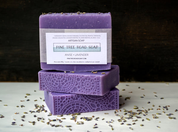 Pine Tar Soap Bar 3.5 oz Lavender & Tea Tree Beard Stripper