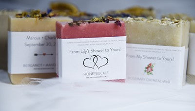 20 CUSTOM SOAP FAVORS- WEDDING & BRIDAL SHOWER GIFTS