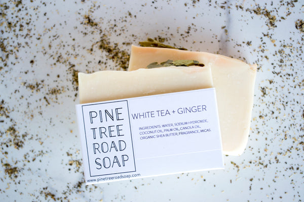 WHITE TEA + GINGER HANDMADE ARTISAN BAR SOAP
