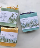 20 BABY SHOWER FAVOR SOAPS (3 OZ. BARS) :: WOODLAND THEME