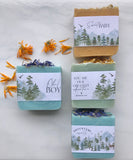20 BABY SHOWER FAVOR SOAPS (3 OZ. BARS) :: WOODLAND THEME