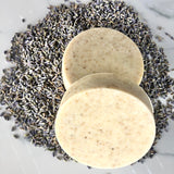 LAVENDER OATMEAL ROUND BAR SOAP